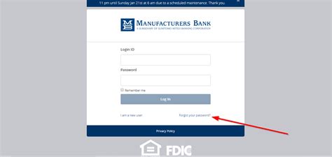 manufacturers bank login
